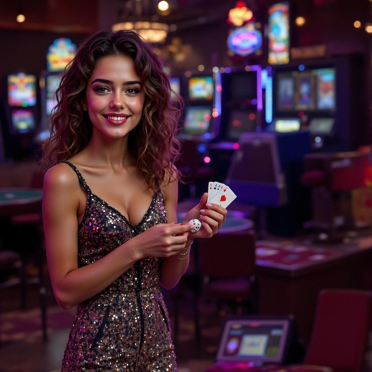 Live Bandar Poker dealer studio at sora89 slot with HD streaming and professional setup